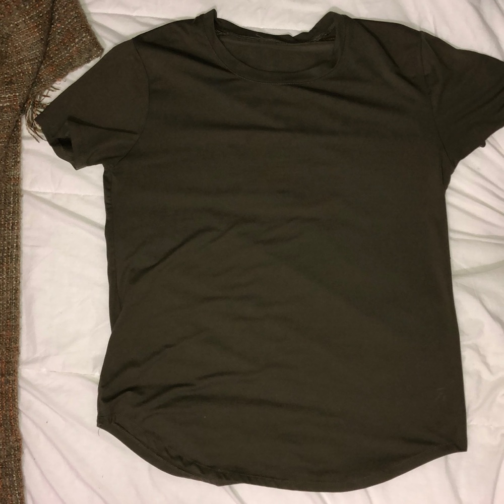 army green shirt